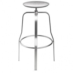 Lapalma - Giro S106 Hocker Sitzfläche Edelstahl 66-76cm