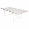 Richard Lampert - Eiermann 1 - Tafel midden - wit/eikenkant/Gestell wit/incl. hoogteverstelling 3,5cm/200x90cm