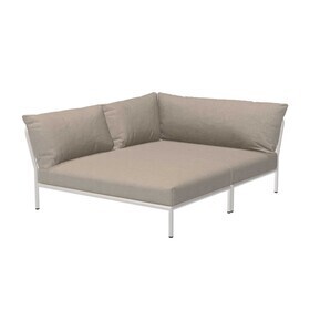 HOUE - Level 2 Cozy tuin sofa links onderstel gedempt wit