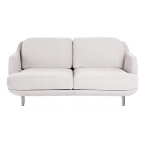 Fritz Hansen - Canapé 2 places Lune™ JH200 pieds en aluminium