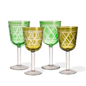 pols potten - Tie wijnglas set van 4