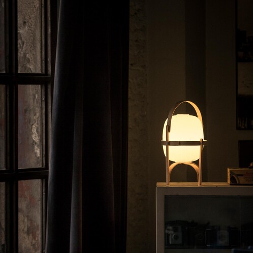 Santa & Cole Cestita Batería LED Lamp with Battery Glass Santa & Cole Cestita Batería LED Lamp with Battery Glass