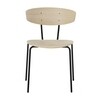 ferm LIVING - Herman - Chaise - naturel/bois de chêne huilé/structure noire/LxPxH 50x47x74cm