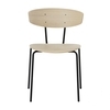 ferm LIVING - Herman - Chaise - naturel/bois de chêne huilé/structure noire/LxPxH 50x47x74cm