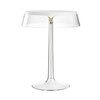 Flos - Bon Jour LED - Tafellamp wit - transparant/lampekap: plastic/H 41cm/ Ø 31,6cm/frame doorzichtig/wit