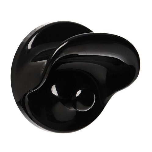 Kartell - Kartell Clothes Hangers Set of 2 - black/opaque/Ø10.5cm