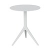 Vondom - Mari-Sol - Table d'appoint - blanc/HPL/Ø59cm/H 74cm/pour interieur et exterieur