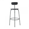 Menu - Afteroom Bar Chair Barhocker gepolstert - schwarz/schwarz/pulverbeschichtet/BxHxT 50x102x55cm/Sitzpolster Sørensen Leder