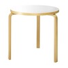 Artek - Artek 90B - Table - stratifié blanc/piètement bouleau vernissé