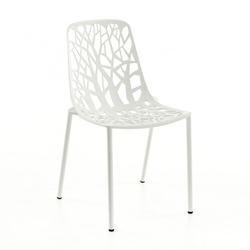 Fast - Forest - Chaise de jardin - blanc/peint par poudrage