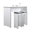 Conmoto - Riva Bar Table  - white/HPL/160x62x109cm