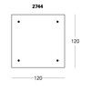 Fontana Arte - Tavolo con Ruote - Table basse sur roulettes - dessin au trait