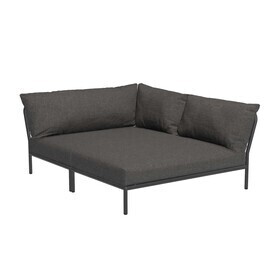 HOUE - Level 2 Cozy tuin sofa rechts onderstel donkergrijs