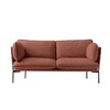 &tradition - Cloud LN2 -  Canapé 2 places - rouge-marron/étoffe Steelcut 2 365/PxHxP 168x75x84cm/pieds noir