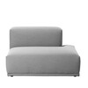 Muuto - Connect offenes Element rechts - hellgrau/Steelcut Trio 133/117x92cm