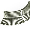 HAY Palissade Outdoor-Lounge-Sitzmöbel aus grünem Metall, robuste und elegante Gartenbank Designermöbel. - Palissade Dining Park Gartenbank Out/Out 2er Set