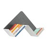 B-Line - Fishbone Wall Shelf - white/grey/fabric Remix 2 Kvadrat/45 and 90 degrees/LxWxH 68.3x25.3x45.4cm