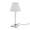 Luceplan - Costanzina - Lampe de table sur pied - blanc mystique/piètement en aluminium/pied 14cmx14cm
