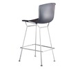 Knoll International - Bertoia Plastic - Tabouret de bar - noir/piètement en chrome brillant