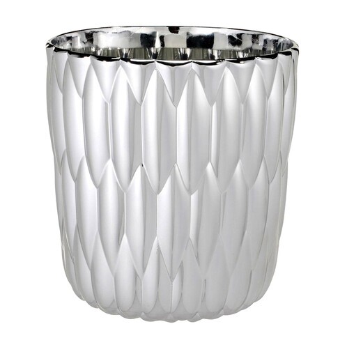 Kartell - Jelly Metallic - Vase - chrome/Ø23.5cm/H 25cm