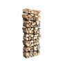 Radius - Wooden Tree Firewood Shelf - black/Size 3/HxW 170x61cm