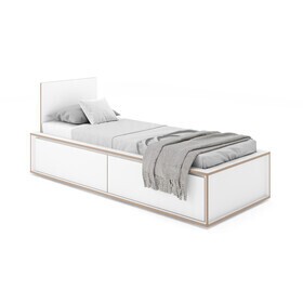 Müller Small Living - Spaze Einzelbett mit hohem Kopfteil 90x200cm
