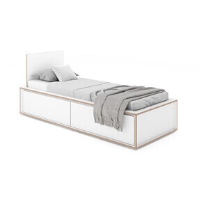 Müller Small Living - Spaze eenpersoonsbed met hoog hoofdeinde 90x200cm