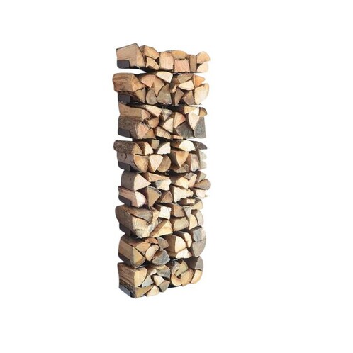 Radius - Wooden Tree Firewood Shelf - black/Size 3/HxW 170x61cm