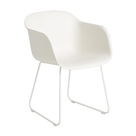 Muuto - Fiber Chair- Fauteuil avec piètement traîneau