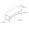 e15 - e15 TA21 Platz Dining Table H 95cm - line drawing