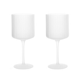 Ferm Living - Ripple Rotweinglas 2er Set