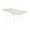 Richard Lampert - Eiermann 1 Table center - white/oak edge/frame white/incl. height adjuster 3.5cm/180x90cm