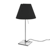 Luceplan - Costanzina - Lampe de table sur pied - noir réglisse/piètement en aluminium/pied 14cmx14cm