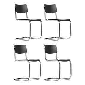 Thonet - S 43 sledestoel set van 4