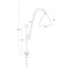Gubi - Bestlite BL5 - Applique murale - dessin au trait