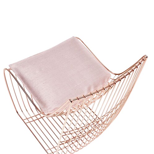MDF Italia - Sign Filo Seat Cushion - pink gold/silk/removable