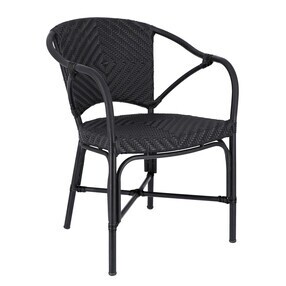 Jan Kurtz - Chaise avec accoudoirs Noir
