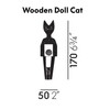 Vitra - Wooden Doll Cat - Poupée de bois - dessin au trait