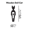 Vitra - Wooden Doll Cat  - line drawing