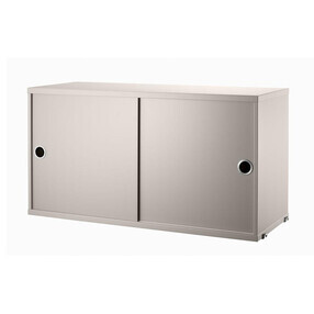 String - String System Hängeschrank mit Schiebetüren Tiefe 30cm