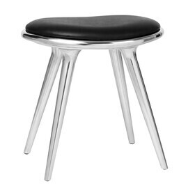 Mater - Kruk laag onderstel aluminium H 47cm