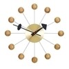 Vitra - Ball Clock Nelson - Wandklok - kersen hout/chromium/Ø33cm