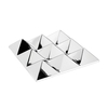 VerPan - Mirror Sculpture - 9 pirámides - argent/mirror/48x48x10cm
