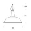 Fontana Arte - Huna - Suspension - dessin au trait
