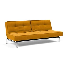 Innovation Living - Splitback Schlafsofa Chrom 210x89cm