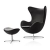 Fritz Hansen - Egg Chair/Het Ei - Loungestoel leder
