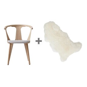 &Tradition - Actie-set In Between SK2 stoel gepolsterd + vacht