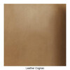 Muuto - Outline Sofa 3 Sitzer - Cognac/Leder Cognac/BxHxT 220x69.5x84cm/Gestell Aluminium schwarz: pulverbeschichtet