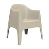 Vondom - Solid - Fauteuil - ecru/H x W: 80 x 65cm/pour interieur et exterieur