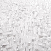 Kartell - T-table Side table (H36cm) - transparent/transparent
